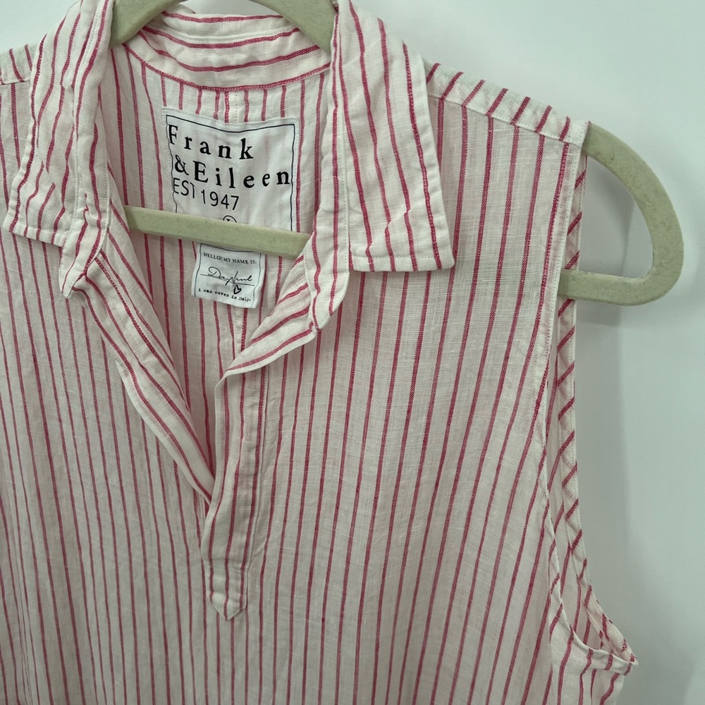 Frank & Eileen Daphne stripe linen dress - Picture 4 of 10